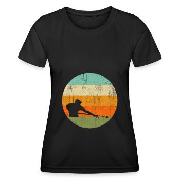Billard Snooker Pool Billard T Shirt - T-shirt sport Femme - noir - Devant - AI Model Female 172 light (172cm)