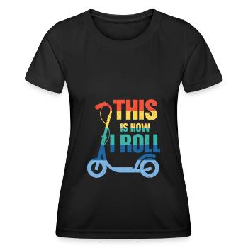 scooter e-scooter scooter e-scooter - T-shirt sport Femme - noir - Devant - AI Model Female 172 light (172cm)