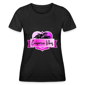 California Vibes - T-shirt sport Femme - noir - Devant - AI Model Female 172 light (172cm)