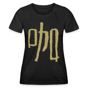 Kaffee (Auf Japanisch) - Frauen Funktions-T-Shirt - Schwarz - Vorne - AI Model Female 172 light (172cm)