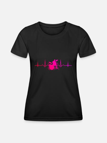 Drummer Men Women Drums Drum Kit - Women's Functional T-Shirt - black