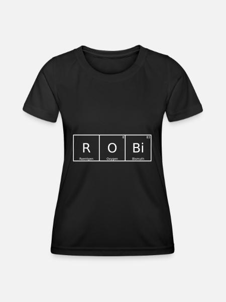 Robi Name Vorname Chemie Periodensystem Elemente - Frauen Funktions-T-Shirt - Schwarz