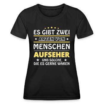 Overseer Gift - Two Types of... Design - Women's Functional T-Shirt - black - Front - AI Model Female 172 light (172cm)