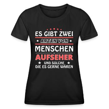 Overseer Gift - Two Types of... Design - Women's Functional T-Shirt - black - Front - AI Model Female 172 light (172cm)