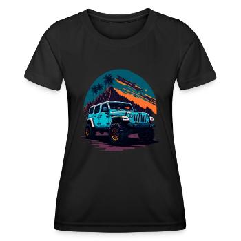 Véhicules tout-terrain HORS ROUTE - T-shirt sport Femme - noir - Devant - AI Model Female 172 light (172cm)