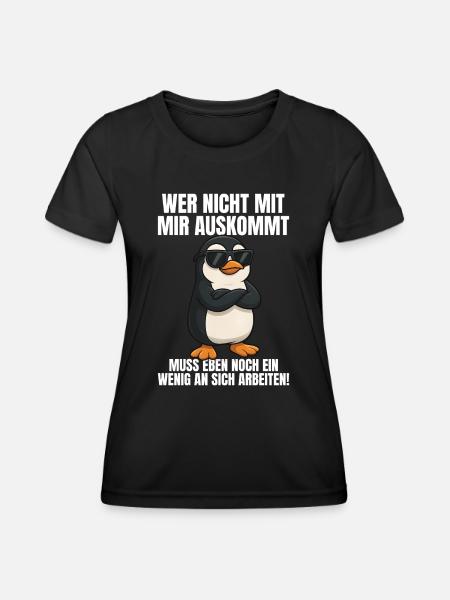 Arbeiten Witziger Lustiger Spruch Sprüche - Frauen Funktions-T-Shirt - Schwarz