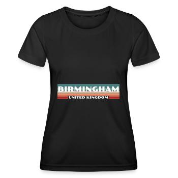 Birmingham UK British British - Women's Functional T-Shirt - black - Front - AI Model Female 172 light (172cm)