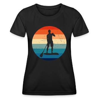 Standup Paddle Stand up Paddle Planche Standup Pad - T-shirt sport Femme - noir - Devant - AI Model Female 172 light (172cm)