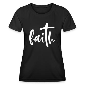 foi - T-shirt sport Femme - noir - Devant - AI Model Female 172 light (172cm)