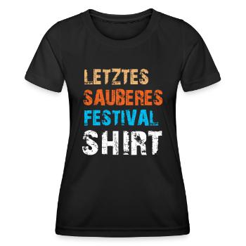 Festival Konzert Party Techno Rave Trance Geschenk - Frauen Funktions-T-Shirt - Schwarz - Vorne - AI Model Female 172 light (172cm)