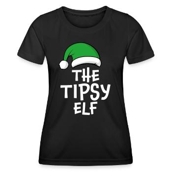 The Tipsy Elf - Women's Functional T-Shirt - black - Front - AI Model Female 172 light (172cm)