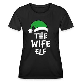 The Wife Elf - Women's Functional T-Shirt - black - Front - AI Model Female 172 light (172cm)