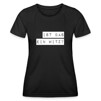 ist das ein Scherz? - Frauen Funktions-T-Shirt - Schwarz - Vorne - AI Model Female 172 light (172cm)