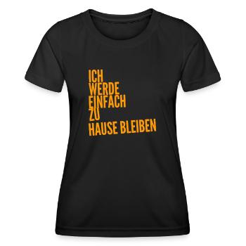 keine Lust auf Party - Frauen Funktions-T-Shirt - Schwarz - Vorne - AI Model Female 172 light (172cm)