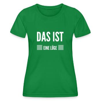 Lügen über Lügen - Frauen Funktions-T-Shirt - Kelly Green - Vorne - AI Model Female 172 dark (172cm)