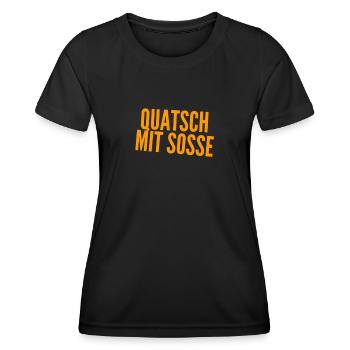 das ist Unfug - Frauen Funktions-T-Shirt - Schwarz - Vorne - AI Model Female 172 light (172cm)