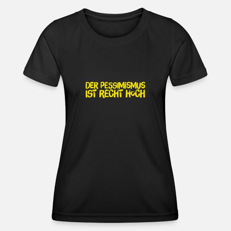 I'm rather pessimistic - Women's Functional T-Shirt - black