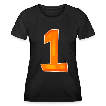 Numéro 1 Numéro Gagnant Premier Gagnant - T-shirt sport Femme - noir - Devant - AI Model Female 172 light (172cm)