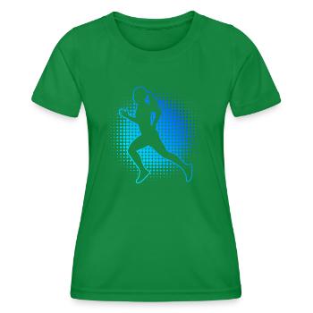 Course De Cross Country Running Fitness Hommes - T-shirt sport Femme - vert - Devant - AI Model Female 172 dark (172cm)