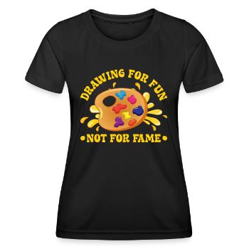 Artist Painter Graphic Drawing For Fun Art Saying - Frauen Funktions-T-Shirt - Schwarz - Vorne - AI Model Female 172 light (172cm)