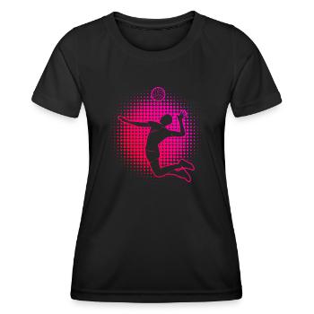 Volleyball volleyball volleyball players - Women's Functional T-Shirt - black - Front - AI Model Female 172 light (172cm)