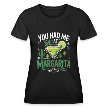 You Had Me At Margarita - Frauen Funktions-T-Shirt - Schwarz - Vorne - AI Model Female 172 light (172cm)