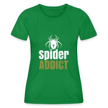 Spinne - Frauen Funktions-T-Shirt - Kelly Green - Vorne - AI Model Female 172 dark (172cm)