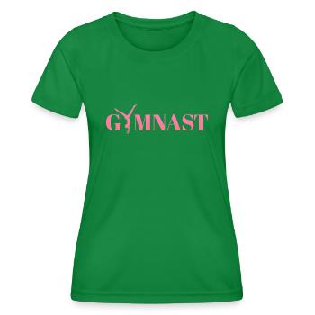 gymnastics - Women's Functional T-Shirt - kelly green - Front - AI Model Female 172 dark (172cm)