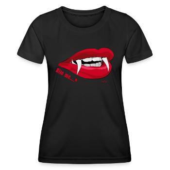 Bite me ... - Women's Functional T-Shirt - black - Front - AI Model Female 172 light (172cm)