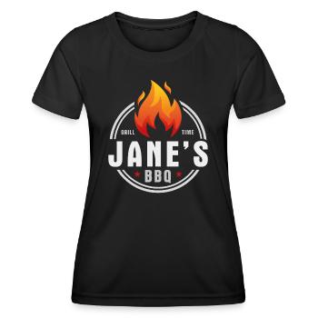 Barbecue Janes - T-shirt sport Femme - noir - Devant - AI Model Female 172 light (172cm)