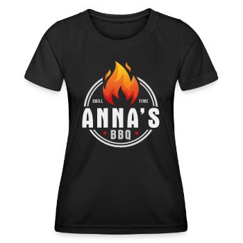Annas BBQ - Women's Functional T-Shirt - black - Front - AI Model Female 172 light (172cm)
