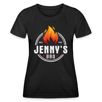 Jennys BBQ - Women's Functional T-Shirt - black - Front - AI Model Female 172 light (172cm)