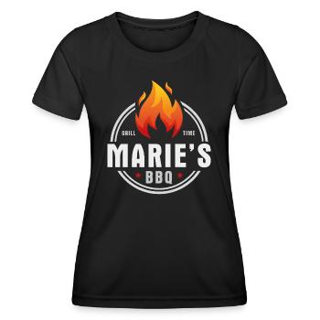 Maries BBQ - Women's Functional T-Shirt - black - Front - AI Model Female 172 light (172cm)