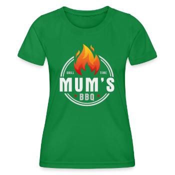Mütter BBQ - Frauen Funktions-T-Shirt - Kelly Green - Vorne - AI Model Female 172 dark (172cm)