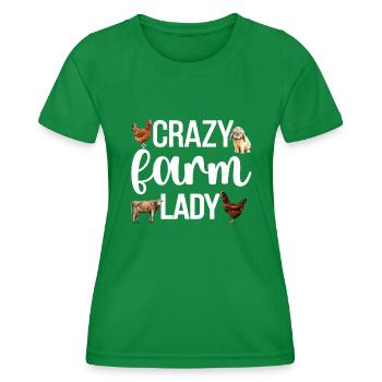 Agriculteur Propriétaire de la ferme Propriétaire de la ferme Femme de l’agriculteur - T-shirt sport Femme - vert - Devant - AI Model Female 172 dark (172cm)