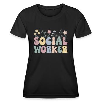 Social Workers Social Work Streetworker Team - Women's Functional T-Shirt - black - Front - AI Model Female 172 light (172cm)