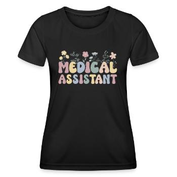 Assistant Physician Medical Assistant Doctor - Women's Functional T-Shirt - black - Front - AI Model Female 172 light (172cm)