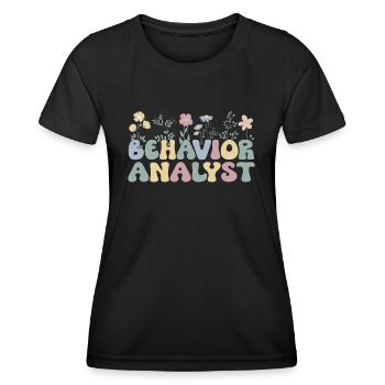 Behavioral Analyst Gift Behavior Analyst - Women's Functional T-Shirt - black - Front - AI Model Female 172 light (172cm)