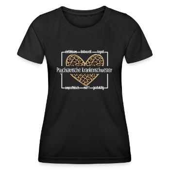 Beste Psychiatrische Krankenschwester Psychiatrie - Frauen Funktions-T-Shirt - Schwarz - Vorne - AI Model Female 172 light (172cm)