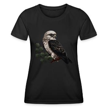 Oiseau faucon Oiseau de proie - T-shirt sport Femme - noir - Devant - AI Model Female 172 light (172cm)