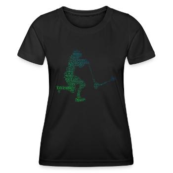 Scooter Stunt Tretroller Scooter Stunt Scooter - T-shirt sport Femme - noir - Devant - AI Model Female 172 light (172cm)