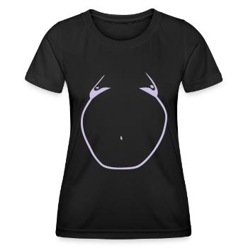 großer dicker Mann dicke fette Mann mann GORDO1 - Frauen Funktions-T-Shirt - Schwarz - Vorne - AI Model Female 172 light (172cm)