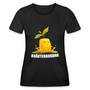 Herbes Beurre HerbesBouddha Méditation Yoga Drôle - T-shirt sport Femme - noir - Devant - AI Model Female 172 light (172cm)