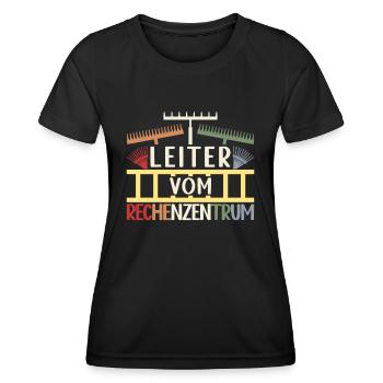 Leiter Vom Rechenzentrum Garten Hobbygärtner - Frauen Funktions-T-Shirt - Schwarz - Vorne - AI Model Female 172 light (172cm)