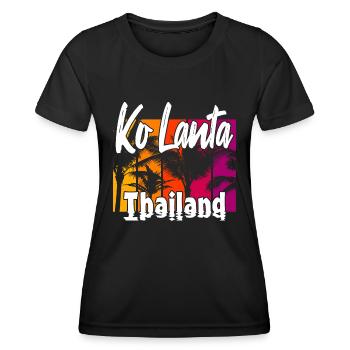 Ko Lanta Thailand - Frauen Funktions-T-Shirt - Schwarz - Vorne - AI Model Female 172 light (172cm)