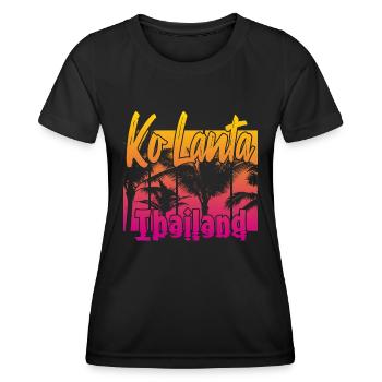 Ko Lanta Thailand - Frauen Funktions-T-Shirt - Schwarz - Vorne - AI Model Female 172 light (172cm)