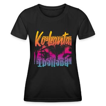 Ko Lanta Thailand - Frauen Funktions-T-Shirt - Schwarz - Vorne - AI Model Female 172 light (172cm)