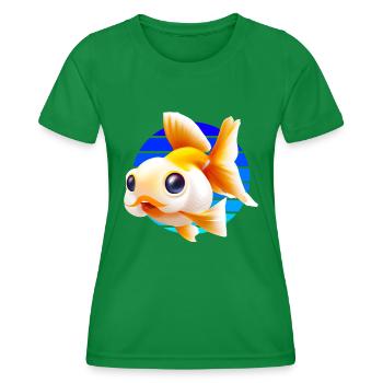 Goldfish - Women's Functional T-Shirt - kelly green - Front - AI Model Female 172 dark (172cm)