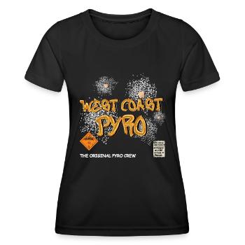 Pyro de la côte ouest - T-shirt sport Femme - noir - Devant - AI Model Female 172 light (172cm)