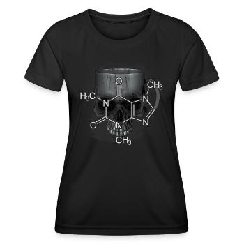 Caffeine - Women's Functional T-Shirt - black - Front - AI Model Female 172 light (172cm)